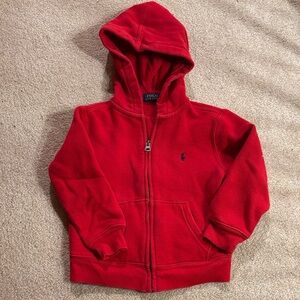 Polo by Ralph Lauren Kids' Vibrant Red Zip-Up Hoodie